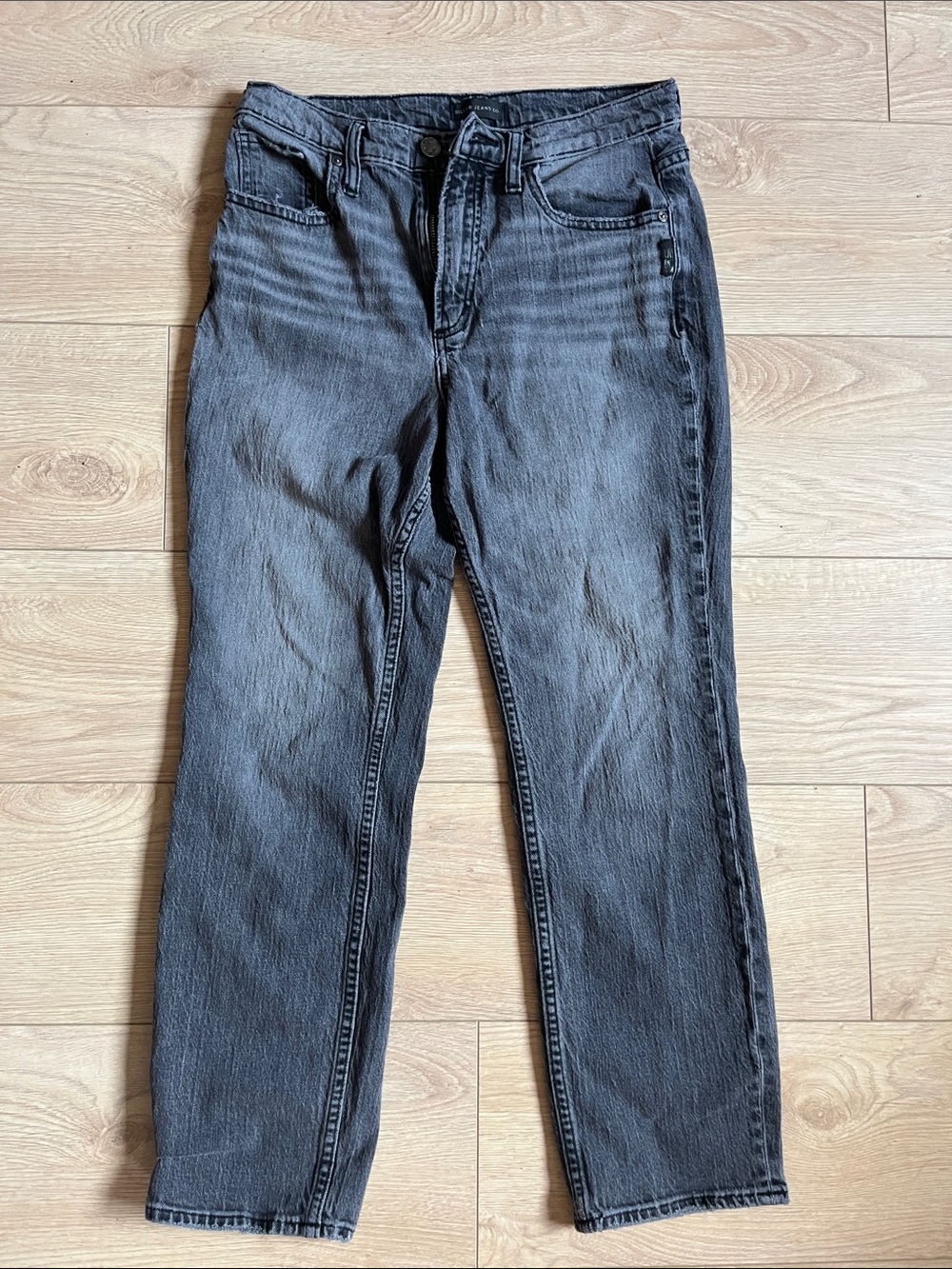 Silver Jeans Faded Black Straight-Leg Women's Jeans